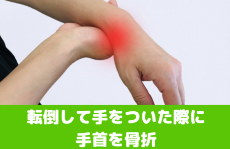 転倒して手をついた際に手首を骨折